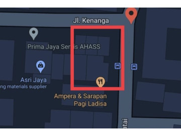 DIJUAL TANAH BONUS BANGUNAN JL.KENANGA SIMPANG TERATAI