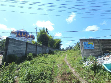 DIJUAL SEBIDANG TANAH SUDAH PAGAR KELILING, LOKASI TEPI JALAN AIR HITAM - PEKANBARU