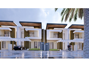Dijual Rumah Cluster Mewah 2lt Kondisi Baru lokasi Jl. Sudirman / Vila Bunga Raya - Pekanbaru
