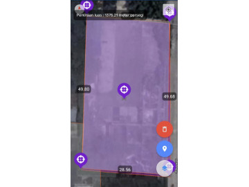 Dijual / Disewakan sebidang tanah di Jl. Kaswari / Arifin Ahmad - Pekanbaru