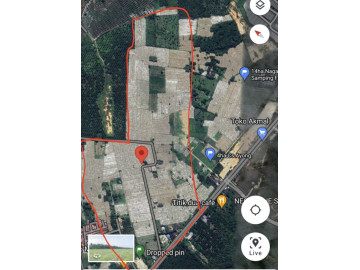 Dijual sebidang tanah luas 6HA di Jl. Naga Sakti - Pekanbaru