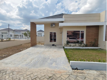 DIJUAL RUMAH CLUSERT TYPE 45 POSISI HOOK,  KONDISI BARU LOKASI JL. KAPAU SARI - PEKANBARU
