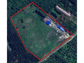 DIJUAL / DISEWA  SEGERA LAHAN (GUDANG, KANTOR, MESS FULL FURNISH) SELUAS 2.5 HEKTAR DI  PANGKALAN  BARU  KAMPAR