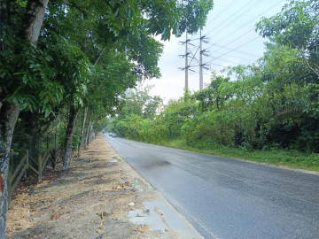 DIJUAL SEBIDANG TANAH LUAS LOKASI TEPI JALAN YOS SUDARSO/RUMBAI-PEKANBARU