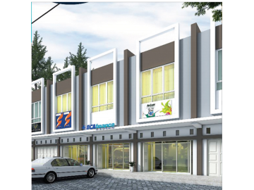 DIJUAL RUKO BARU 2 LANTAI LOKASI LINTAS DURI - DUMAI