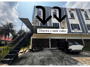 DISEWAKAN RUKO 2 UNIT PASAR TANGOR PEKANBARU