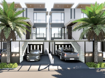 DIJUAL RUMAH HUNIAN MODERN BARU 3 LANTAI CLUSTER LOKASI JALAN NAGA SAKTI-PEKANBARU