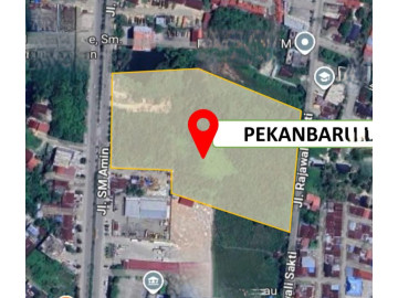 Disewakan Tanah di Jl. SM. Amin / Rajawali Sakti