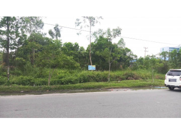 Dijual tanah di tepi jalan besar dekat Eka Hospital Jl. Soekarno Hatta - Pekanbaru