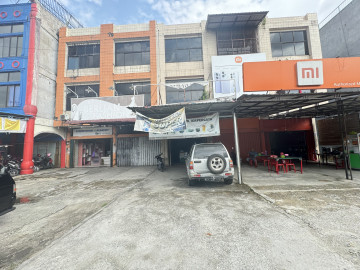 DIJUAL  1 UNIT RUKO  3 LT + TANAH + BANGUNAN JL .HARAPAN RAYA UJUNG