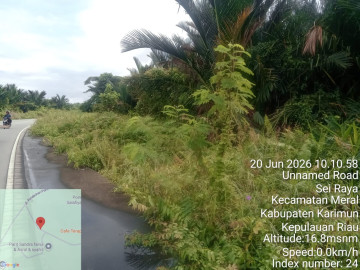 Dijual sebidang tanah lokasi tanjung balai karimun