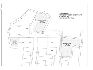 DIJUAL TANAH KAVLINGAN 3 UNIT DIPERUMAHAN MEWAH JL.DIPONEGORO