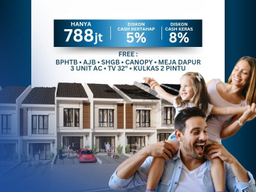 Dijual Rumah Cluster Type 85 di Tiban Centre