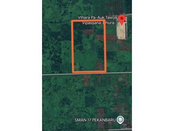 DIJUAL SEBIDANG TANAH LUAS 2 Ha DI SIDORUKUN UJUNG PEKANBARU